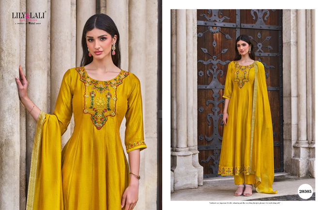 Bibbojaan By Lily And Lali Vichitra Silk Anarkali Style Readymade Suits Wholesale Shop In Surat